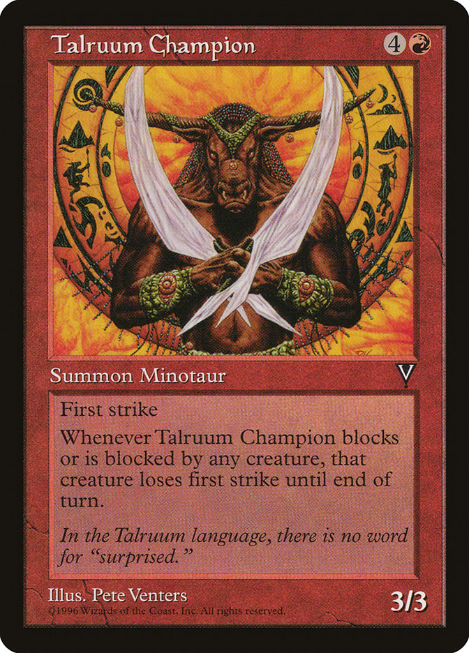 Talruum Champion [Visions] MTG Single Magic: The Gathering | Red Claw Gaming