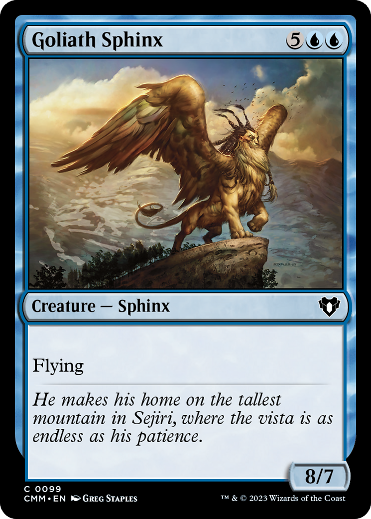 Goliath Sphinx [Commander Masters] MTG Single Magic: The Gathering    | Red Claw Gaming