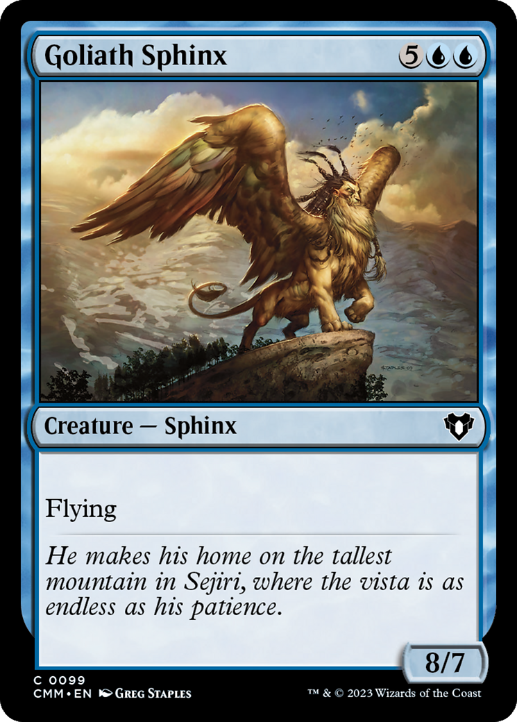 Goliath Sphinx [Commander Masters] MTG Single Magic: The Gathering | Red Claw Gaming