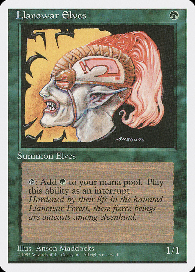 Llanowar Elves [Fourth Edition] MTG Single Magic: The Gathering | Red Claw Gaming