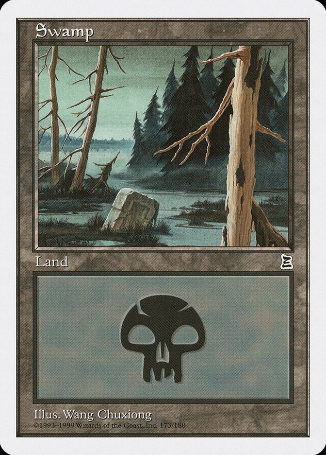 Swamp (173) [Portal Three Kingdoms] MTG Single Magic: The Gathering | Red Claw Gaming