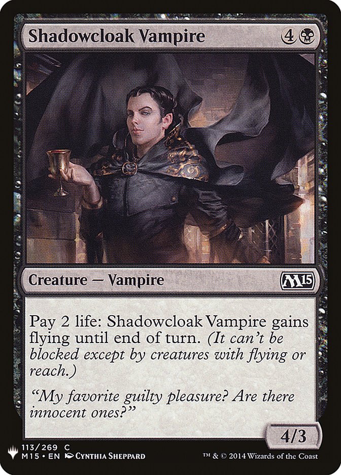 Shadowcloak Vampire [Mystery Booster] MTG Single Magic: The Gathering | Red Claw Gaming