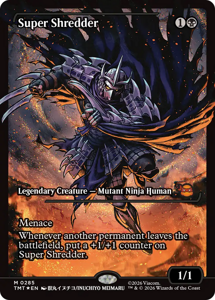 Super Shredder (Showcase) [Teenage Mutant Ninja Turtles] MTG Single Magic: The Gathering | Red Claw Gaming