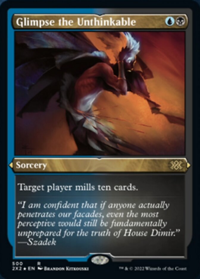 Glimpse the Unthinkable (Foil Etched) [Double Masters 2022] MTG Single Magic: The Gathering    | Red Claw Gaming