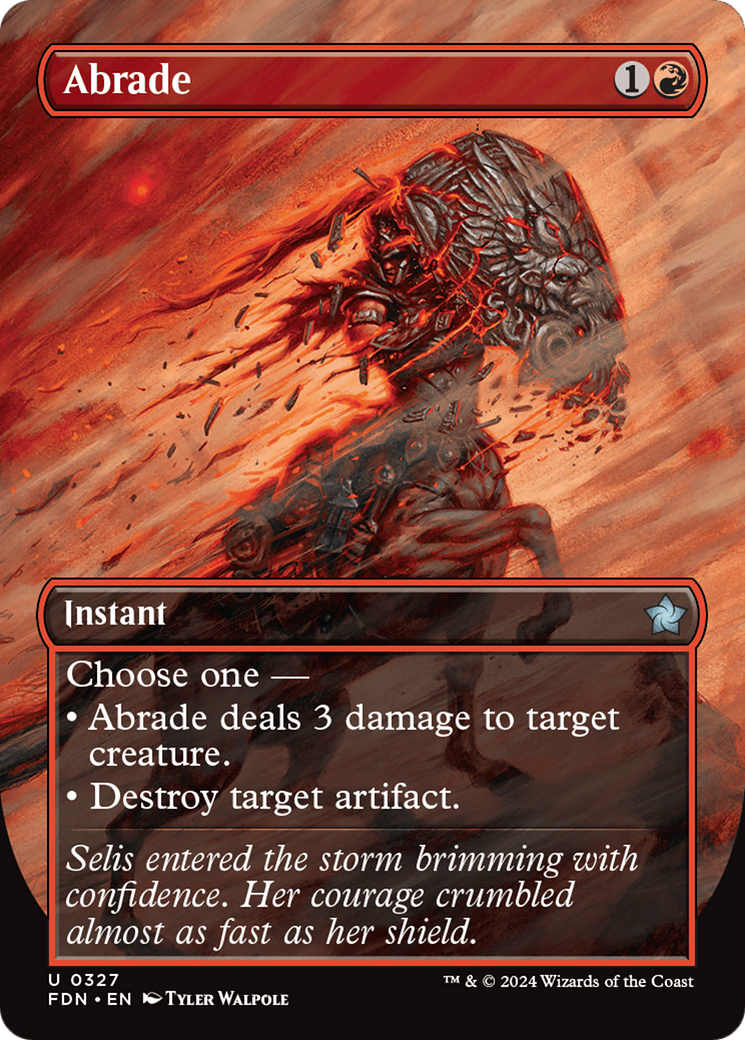 Abrade (Borderless) [Foundations] MTG Single Magic: The Gathering | Red Claw Gaming