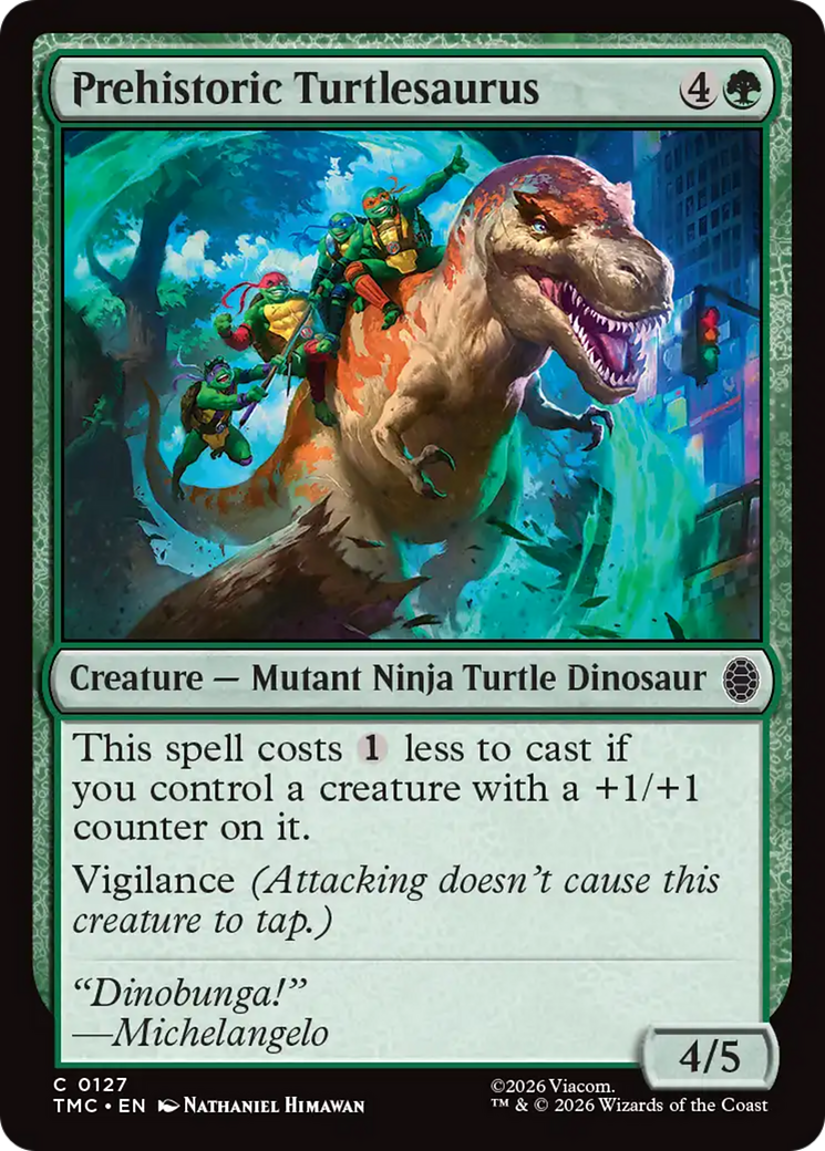 Prehistoric Turtlesaurus [Teenage Mutant Ninja Turtles Commander] MTG Single Magic: The Gathering | Red Claw Gaming