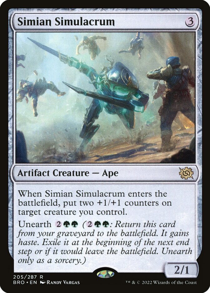 Simian Simulacrum [The Brothers' War] MTG Single Magic: The Gathering | Red Claw Gaming