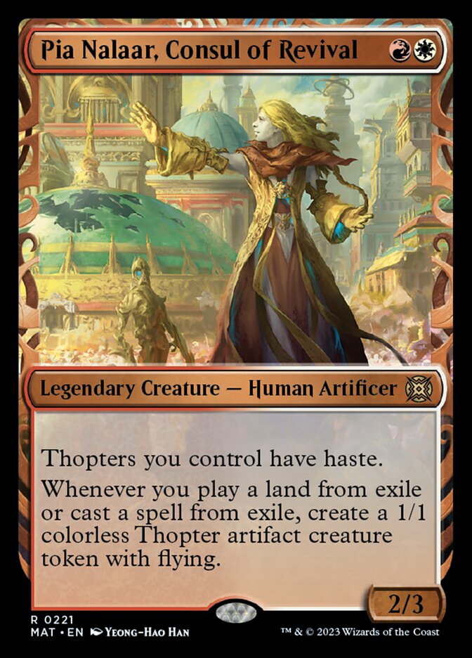 Pia Nalaar, Consul of Revival (Showcase Halo Foil) [March of the Machine: The Aftermath] MTG Single Magic: The Gathering | Red Claw Gaming