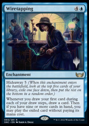 Wiretapping (Promo Pack) [Streets of New Capenna Promos] MTG Single Magic: The Gathering | Red Claw Gaming