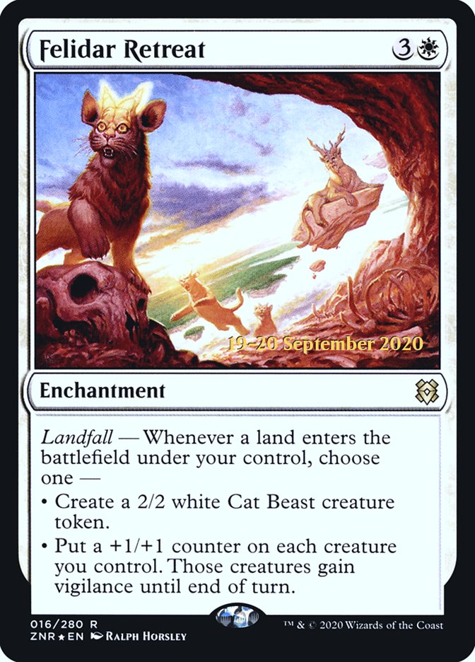 Felidar Retreat [Zendikar Rising Prerelease Promos] MTG Single Magic: The Gathering | Red Claw Gaming