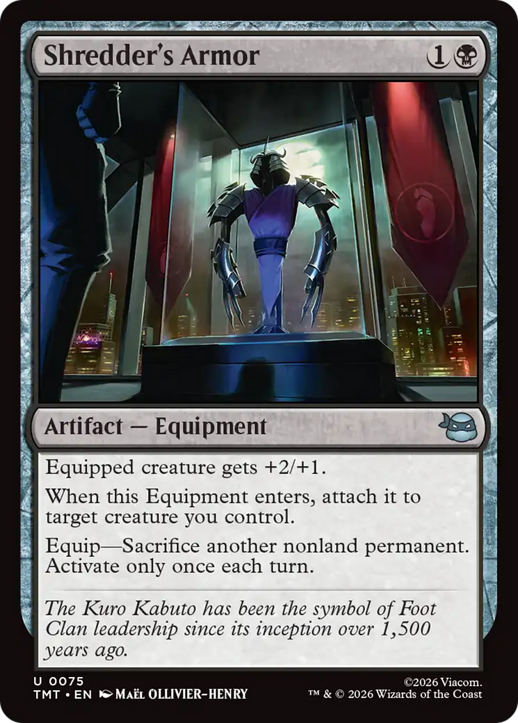 Shredder's Armor [Teenage Mutant Ninja Turtles] MTG Single Magic: The Gathering | Red Claw Gaming