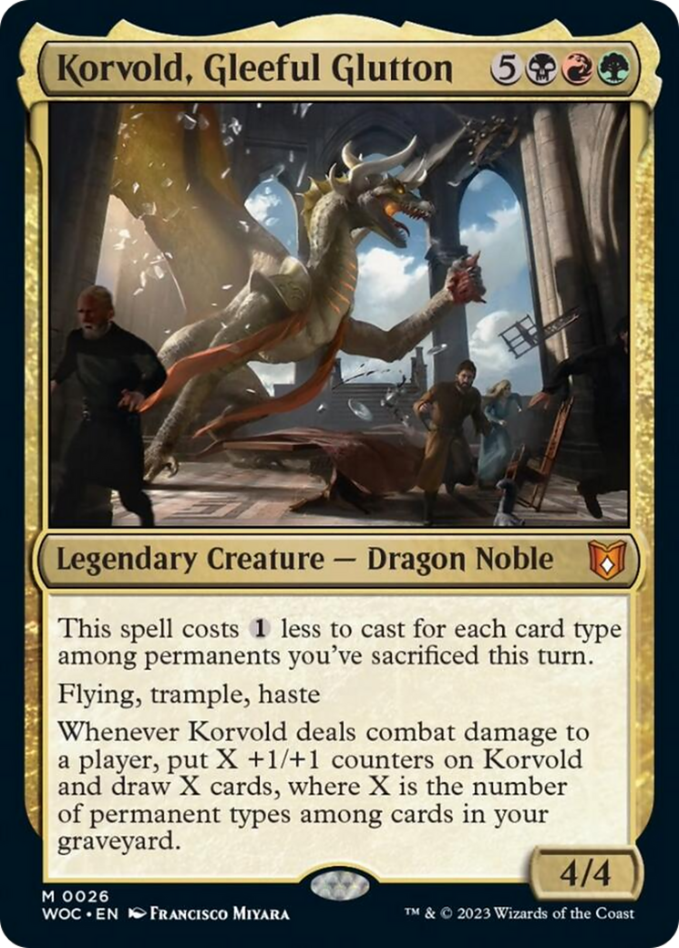 Korvold, Gleeful Glutton [Wilds of Eldraine Commander] MTG Single Magic: The Gathering | Red Claw Gaming