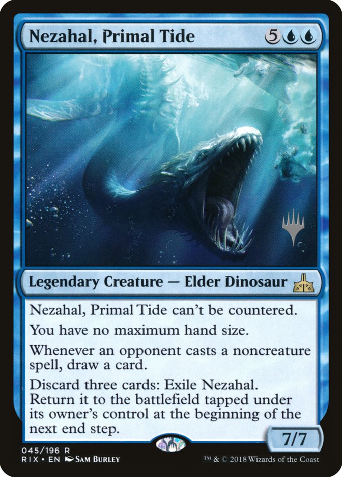 Nezahal, Primal Tide (Promo Pack) [Rivals of Ixalan Promos] MTG Single Magic: The Gathering | Red Claw Gaming