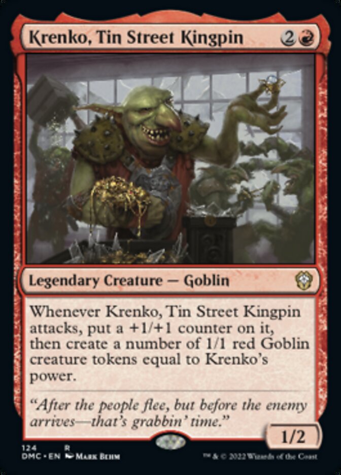 Krenko, Tin Street Kingpin [Dominaria United Commander] MTG Single Magic: The Gathering | Red Claw Gaming