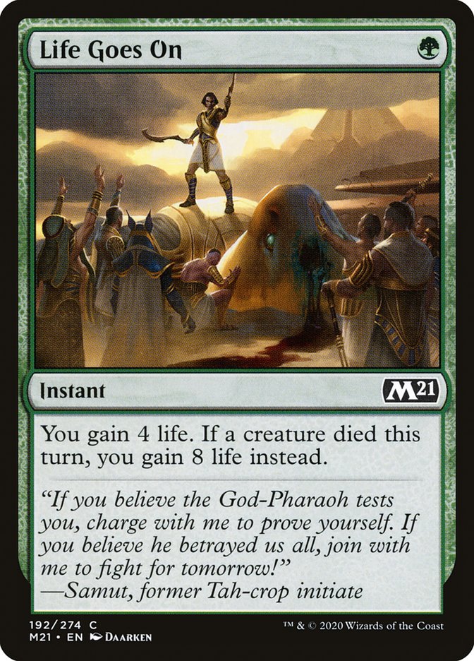 Life Goes On [Core Set 2021] MTG Single Magic: The Gathering | Red Claw Gaming