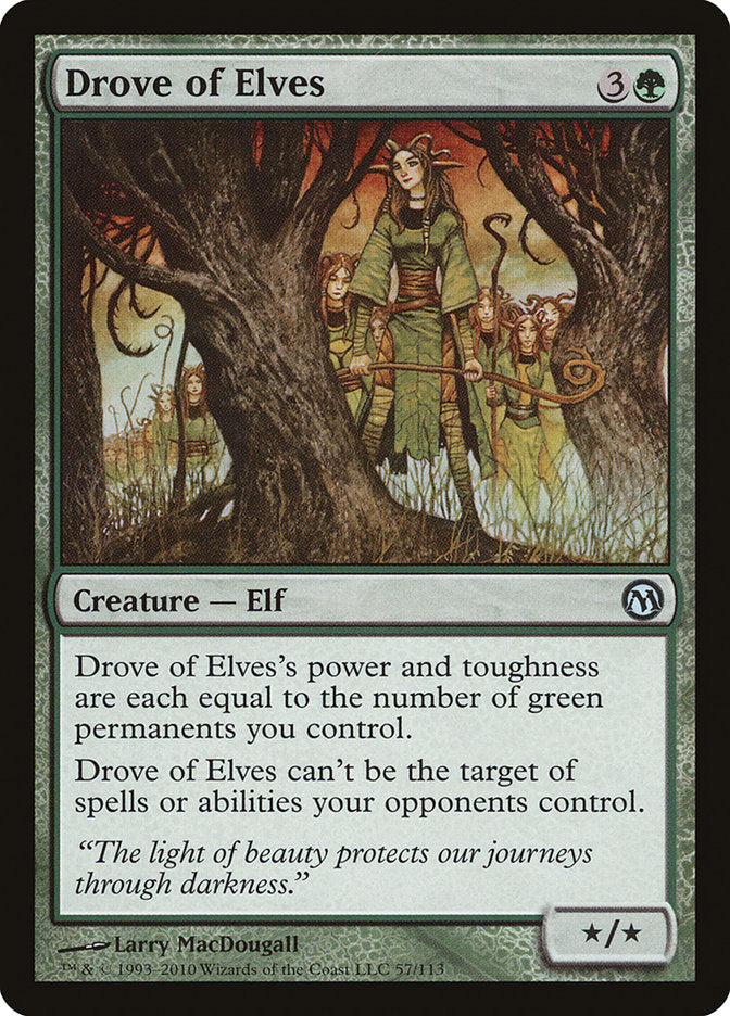Drove of Elves [Duels of the Planeswalkers] MTG Single Magic: The Gathering | Red Claw Gaming
