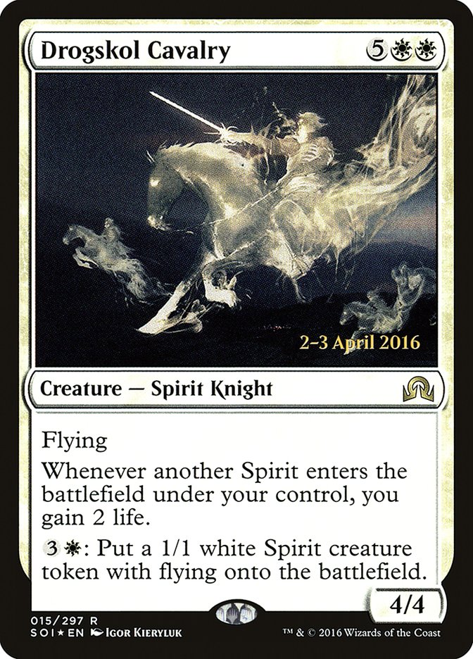 Drogskol Cavalry [Shadows over Innistrad Prerelease Promos] MTG Single Magic: The Gathering | Red Claw Gaming