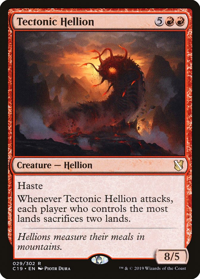 Tectonic Hellion [Commander 2019] MTG Single Magic: The Gathering | Red Claw Gaming