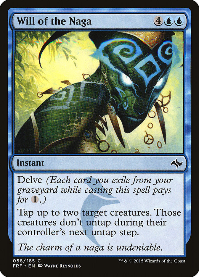 Will of the Naga [Fate Reforged] MTG Single Magic: The Gathering | Red Claw Gaming