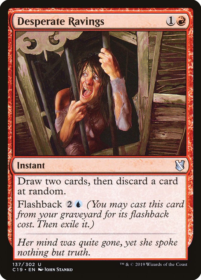 Desperate Ravings [Commander 2019] MTG Single Magic: The Gathering | Red Claw Gaming