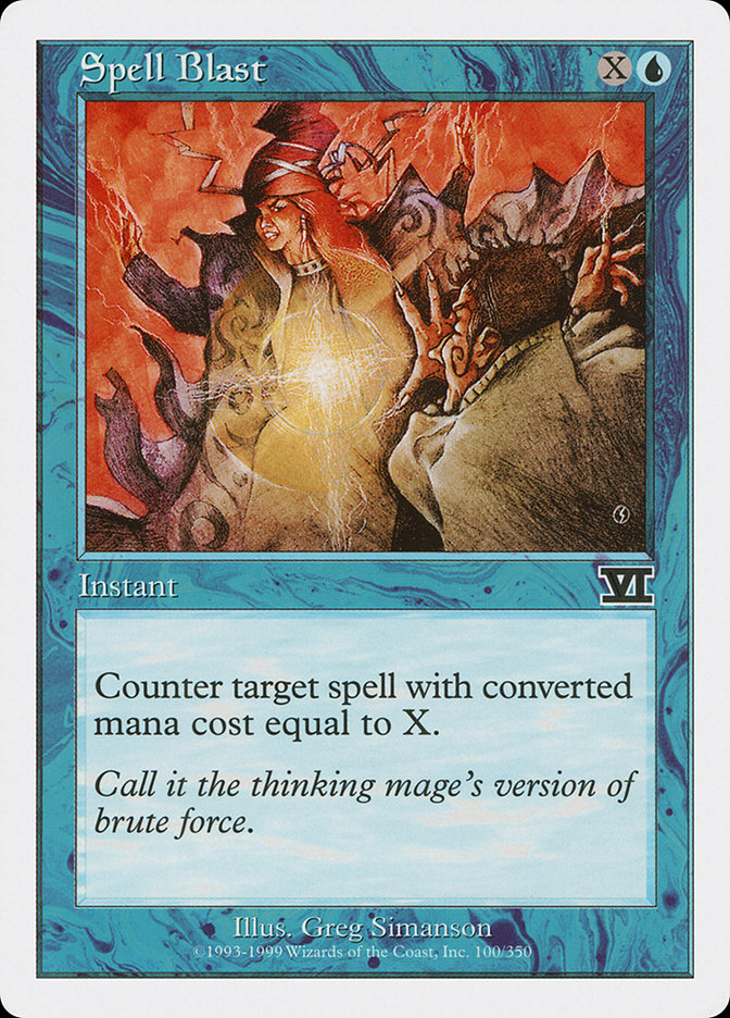 Spell Blast [Classic Sixth Edition] MTG Single Magic: The Gathering | Red Claw Gaming