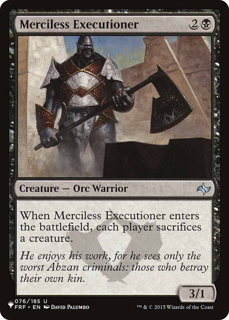 Merciless Executioner [The List] MTG Single Magic: The Gathering | Red Claw Gaming