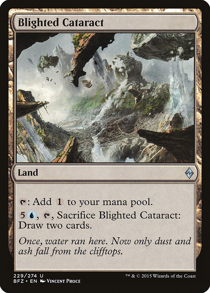 Blighted Cataract [Battle for Zendikar] MTG Single Magic: The Gathering | Red Claw Gaming