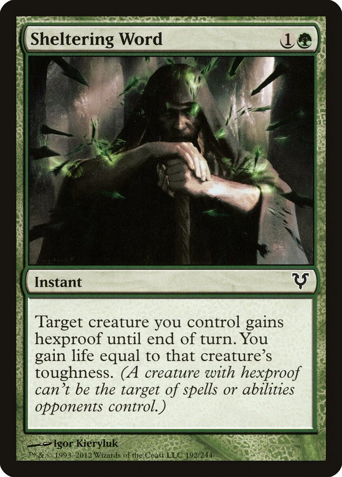 Sheltering Word [Avacyn Restored] MTG Single Magic: The Gathering | Red Claw Gaming