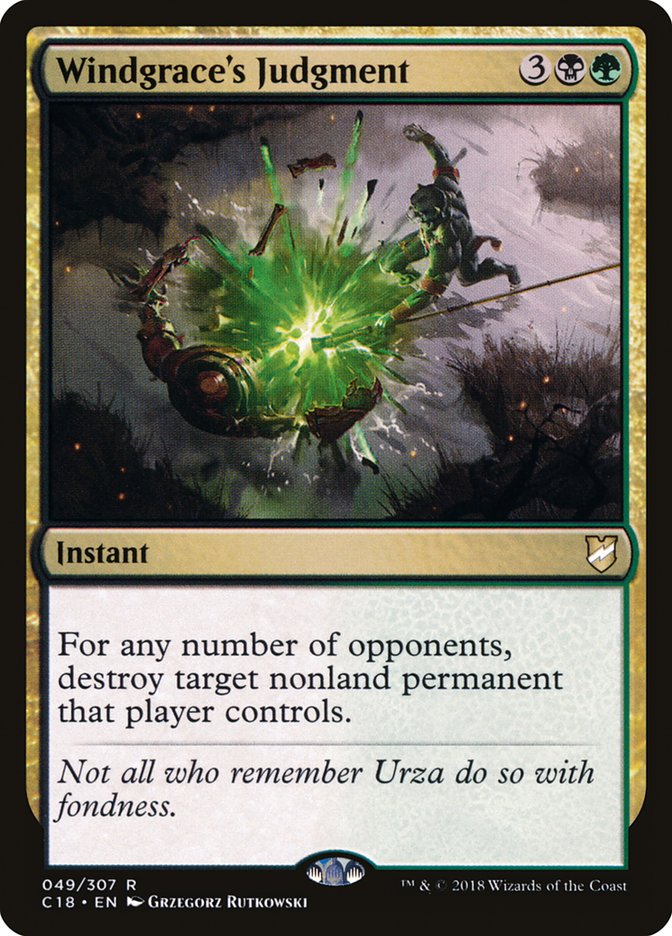 Windgrace's Judgment [Commander 2018] MTG Single Magic: The Gathering | Red Claw Gaming