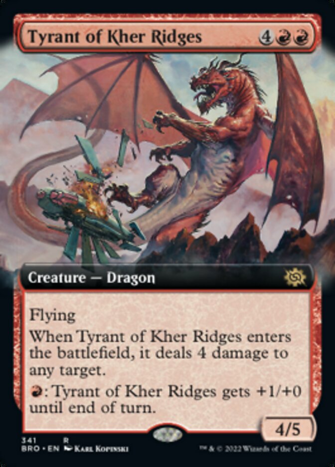 Tyrant of Kher Ridges (Extended Art) [The Brothers' War] MTG Single Magic: The Gathering | Red Claw Gaming
