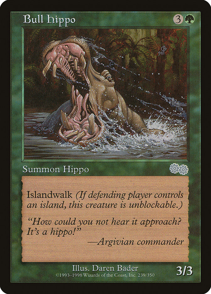 Bull Hippo [Urza's Saga] MTG Single Magic: The Gathering | Red Claw Gaming