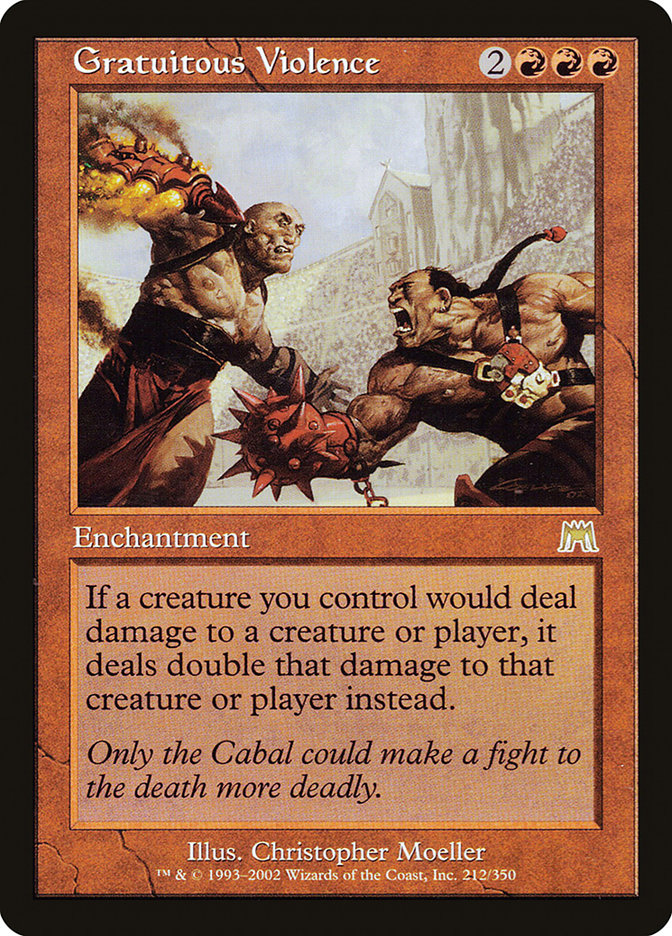 Gratuitous Violence [Onslaught] MTG Single Magic: The Gathering | Red Claw Gaming