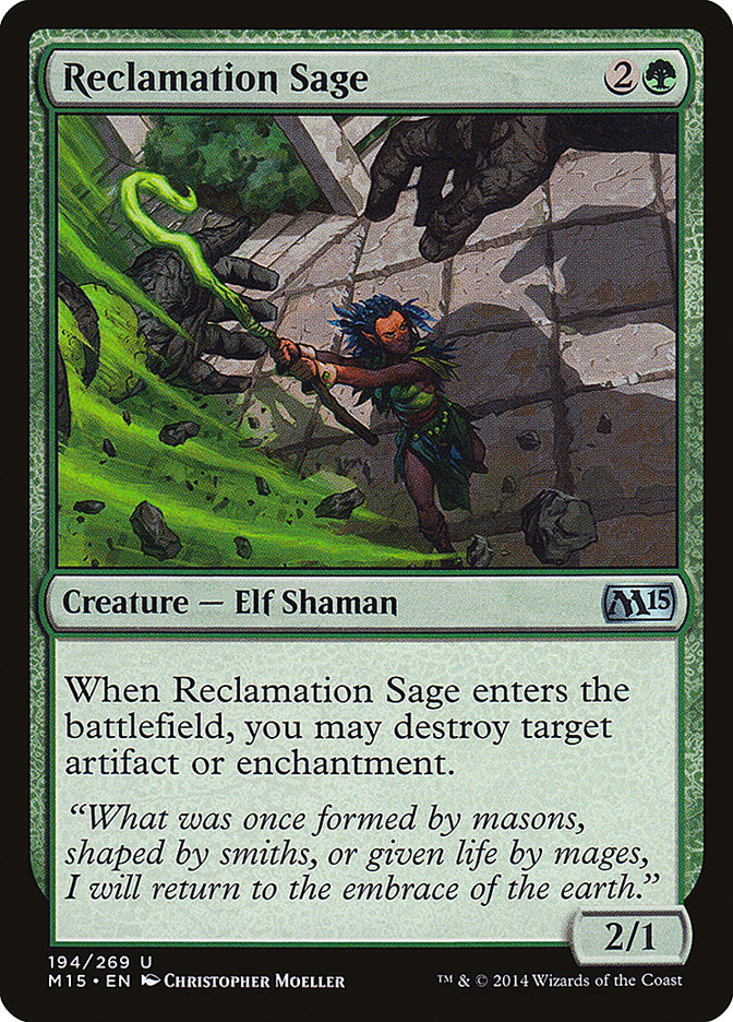 Reclamation Sage [Magic 2015] MTG Single Magic: The Gathering | Red Claw Gaming
