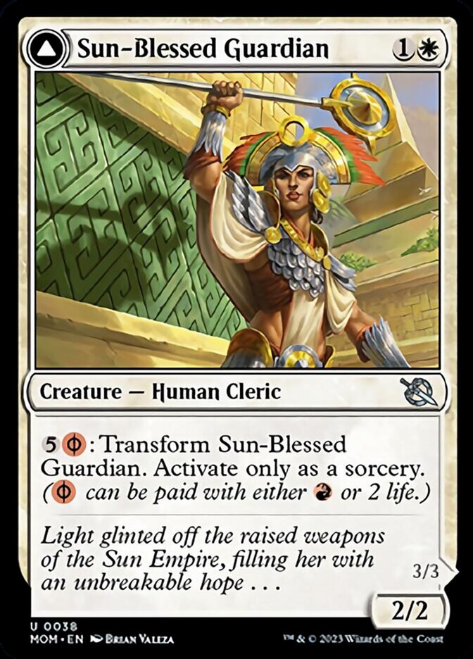 Sun-Blessed Guardian // Furnace-Blessed Conqueror [March of the Machine] MTG Single Magic: The Gathering    | Red Claw Gaming