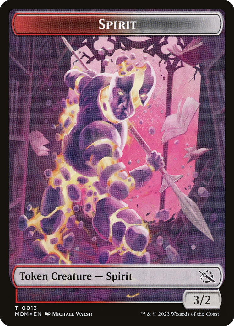 Monk // Spirit (13) Double-Sided Token [March of the Machine Tokens] MTG Single Magic: The Gathering | Red Claw Gaming