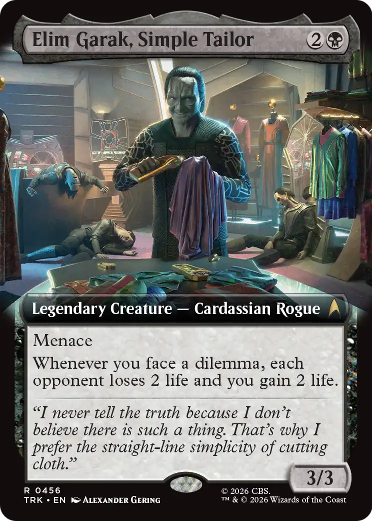Elim Garak, Simple Tailor (Extended Art) [Star Trek] MTG Single Magic: The Gathering | Red Claw Gaming