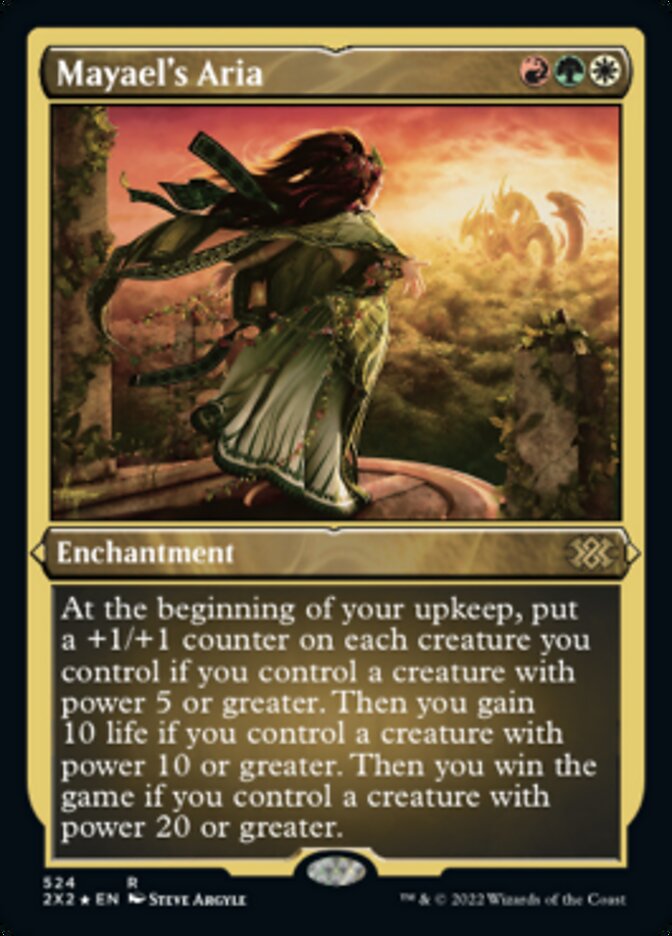 Mayael's Aria (Foil Etched) [Double Masters 2022] MTG Single Magic: The Gathering    | Red Claw Gaming