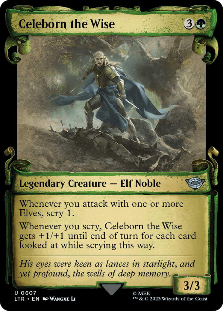 Celeborn the Wise [The Lord of the Rings: Tales of Middle-Earth Showcase Scrolls] MTG Single Magic: The Gathering | Red Claw Gaming