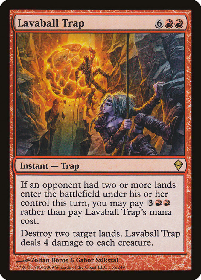 Lavaball Trap [Zendikar] MTG Single Magic: The Gathering | Red Claw Gaming