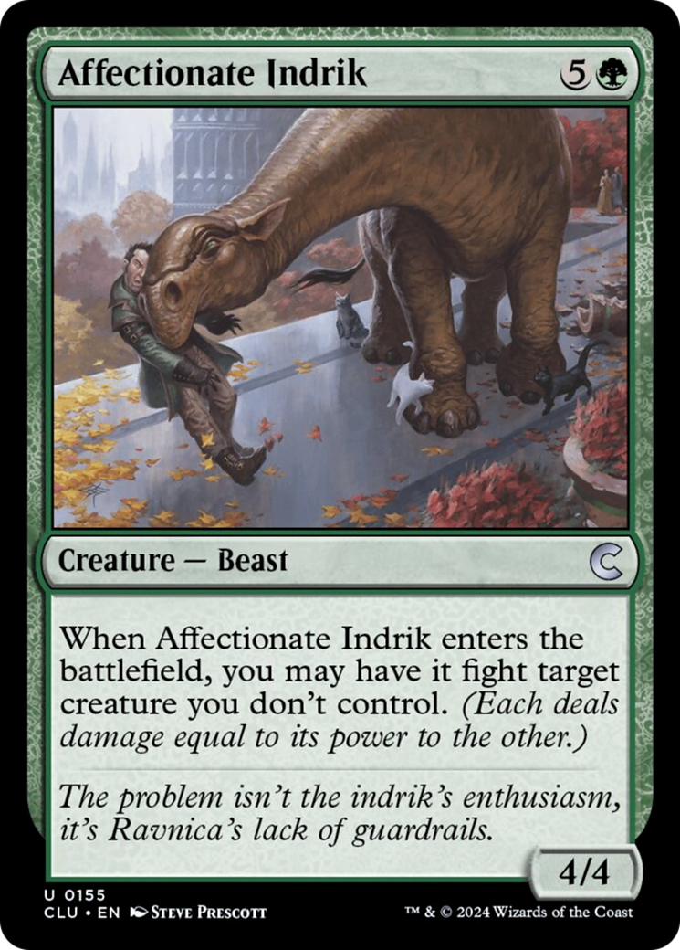 Affectionate Indrik [Ravnica: Clue Edition] MTG Single Magic: The Gathering | Red Claw Gaming