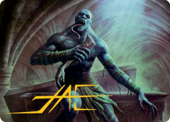 Ghoul Art Card (Gold-Stamped Signature) [Dungeons & Dragons: Adventures in the Forgotten Realms Art Series] MTG Single Magic: The Gathering | Red Claw Gaming