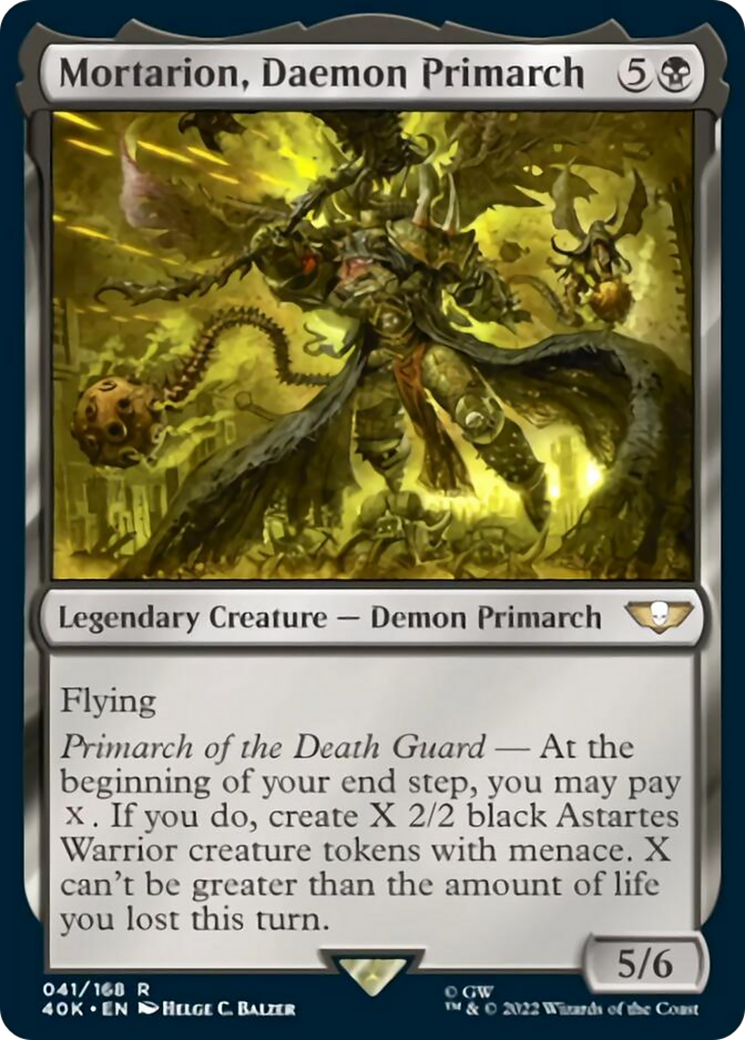Mortarion, Daemon Primarch (Surge Foil) [Warhammer 40,000] MTG Single Magic: The Gathering | Red Claw Gaming