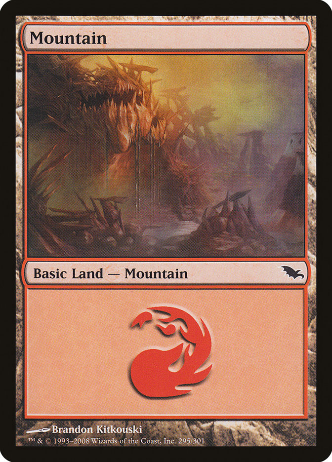 Mountain (295) [Shadowmoor] MTG Single Magic: The Gathering | Red Claw Gaming