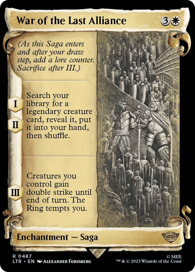 War of the Last Alliance [The Lord of the Rings: Tales of Middle-Earth Showcase Scrolls] MTG Single Magic: The Gathering | Red Claw Gaming