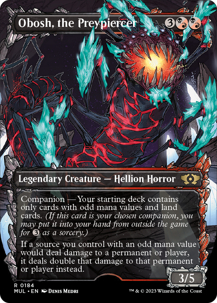 Obosh, the Preypiercer (Halo Foil) [Multiverse Legends] MTG Single Magic: The Gathering | Red Claw Gaming