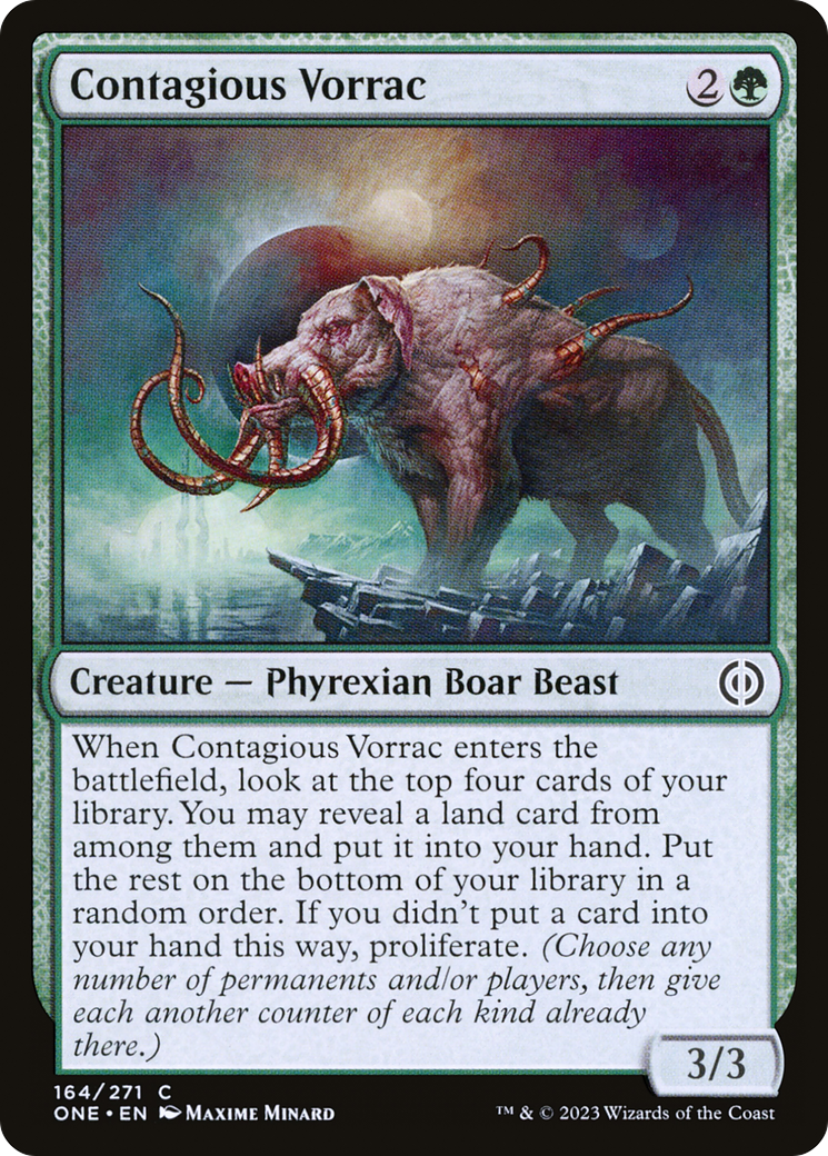 Contagious Vorrac [Phyrexia: All Will Be One] MTG Single Magic: The Gathering | Red Claw Gaming