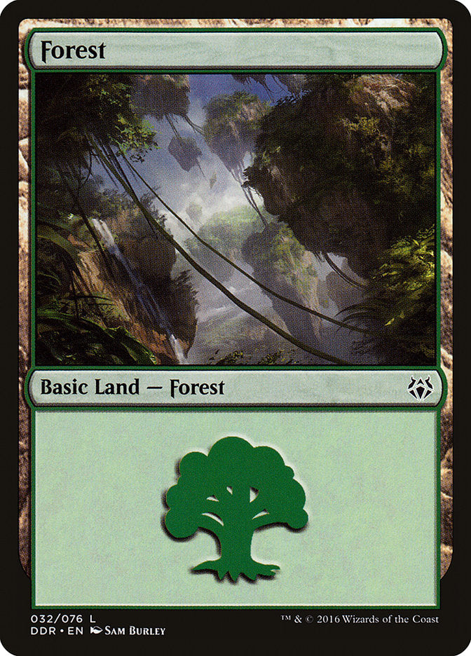 Forest (32) [Duel Decks: Nissa vs. Ob Nixilis] MTG Single Magic: The Gathering | Red Claw Gaming