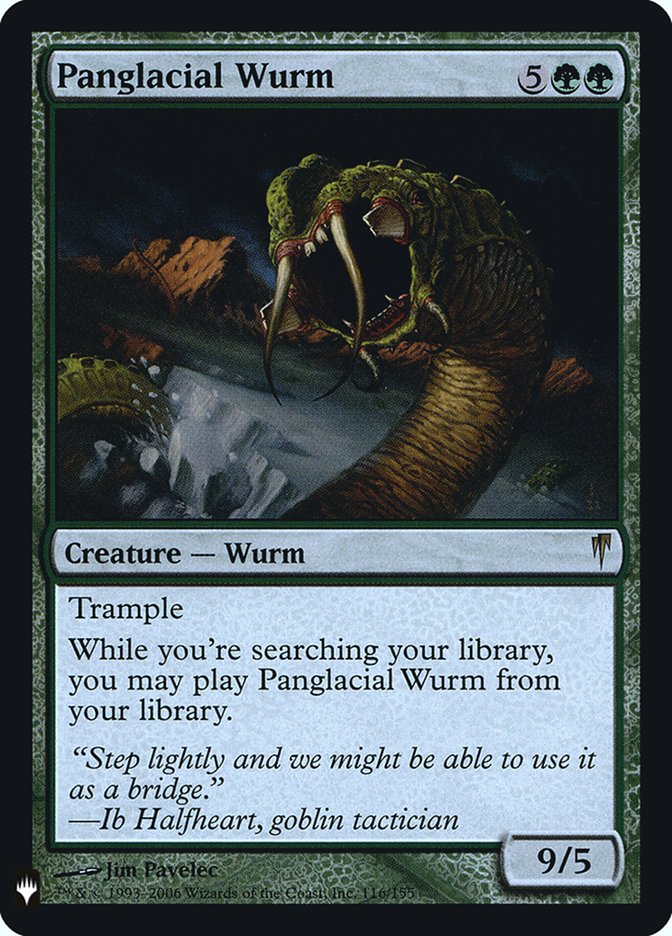 Panglacial Wurm [Mystery Booster] MTG Single Magic: The Gathering | Red Claw Gaming