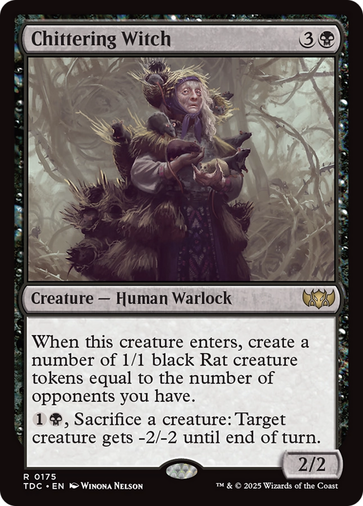 Chittering Witch [Tarkir: Dragonstorm Commander] MTG Single Magic: The Gathering | Red Claw Gaming