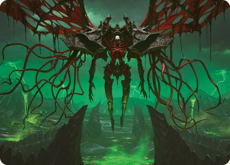 Archfiend of the Dross Art Card [Phyrexia: All Will Be One Art Series] MTG Single Magic: The Gathering | Red Claw Gaming